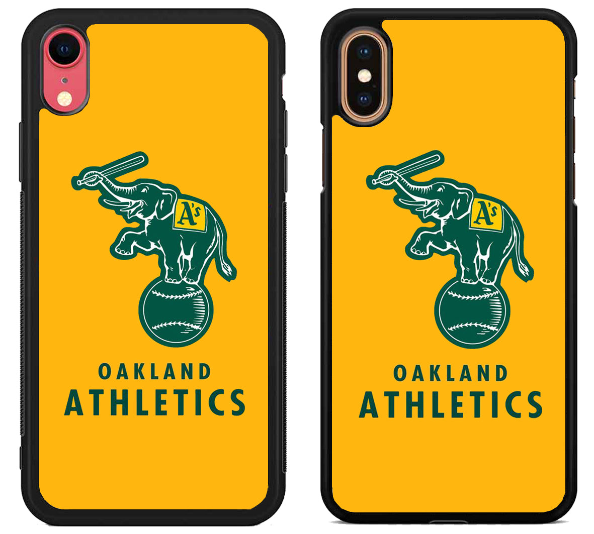 Oakland Athletics Logo Yellow iPhone X | Xs | Xr | Xs Max Case