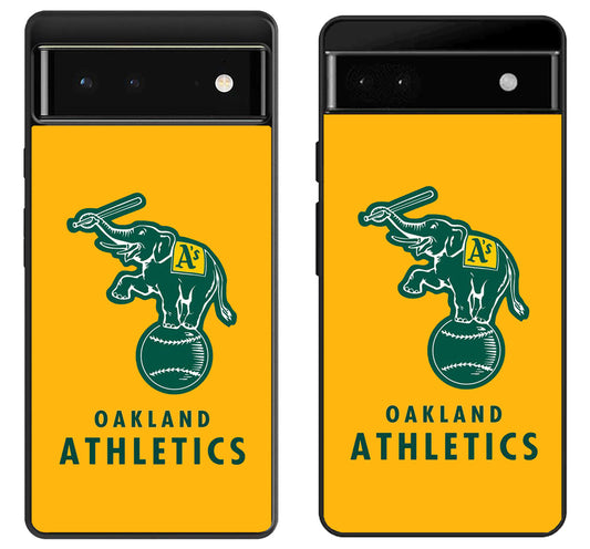 Oakland Athletics Logo Yellow Google Pixel 6 | 6A | 6 Pro Case