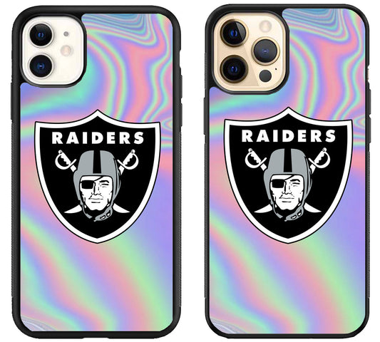 Oakland Raiders Holographic iPhone 12 | 12 Mini | 12 Pro | 12 Pro Max Case
