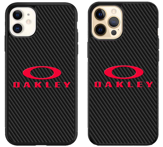 Oakley Logo Carbon iPhone 12 | 12 Mini | 12 Pro | 12 Pro Max Case