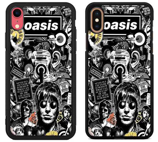 Oasis Logo Collage iPhone X | Xs | Xr | Xs Max Case