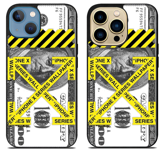 Off White 100 Dollar iPhone 14 | 14 Plus | 14 Pro | 14 Pro Max Case