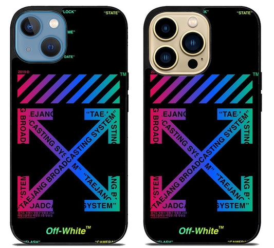 Off White Glow in The Dark iPhone 14 | 14 Plus | 14 Pro | 14 Pro Max Case