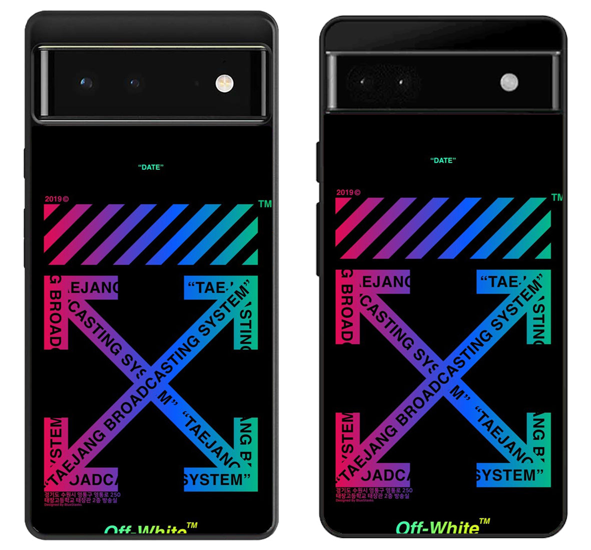 Off White Glow in The Dark Google Pixel 6 | 6A | 6 Pro Case