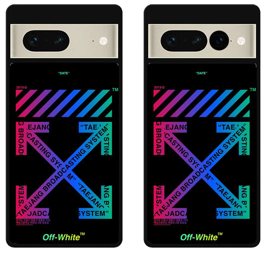 Off White Glow in The Dark Google Pixel 7 | 7 Pro Case