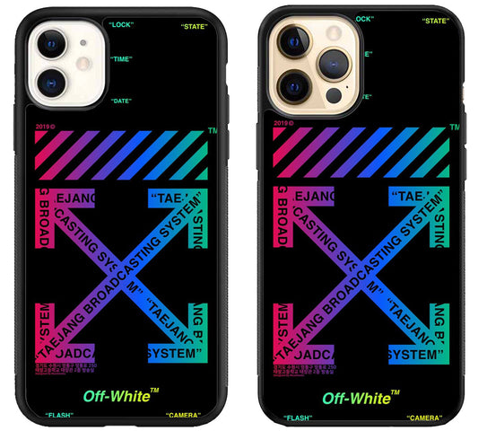 Off White Glow in The Dark iPhone 12 | 12 Mini | 12 Pro | 12 Pro Max Case
