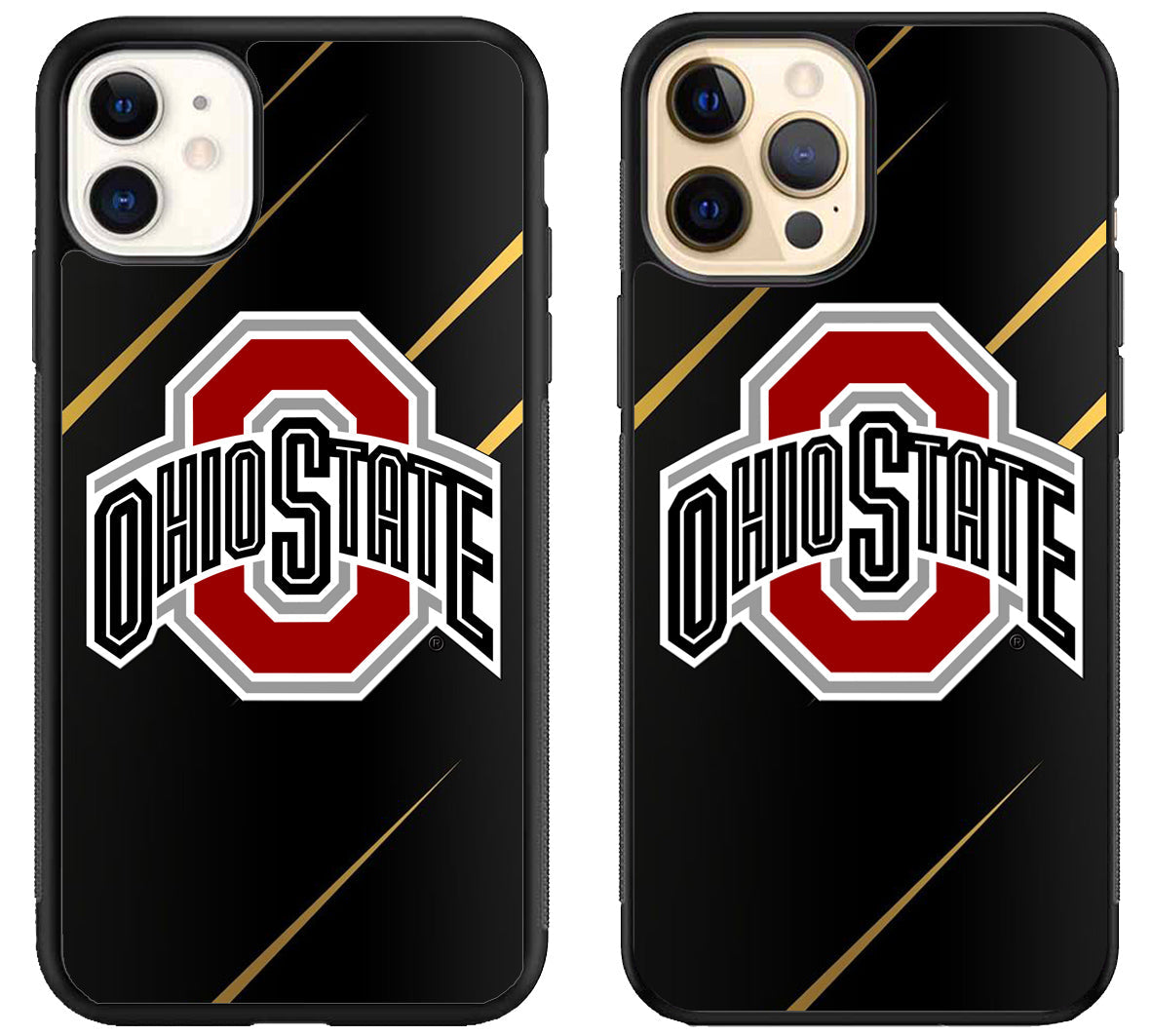 Ohio State Buckeyes Black iPhone 12 | 12 Mini | 12 Pro | 12 Pro Max Case