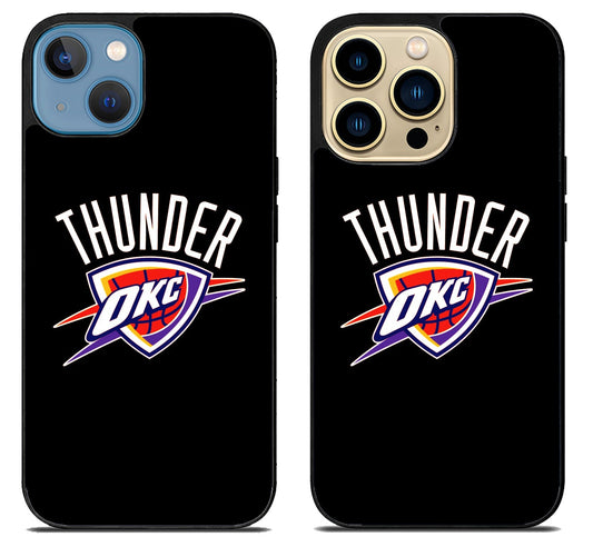 Oklahoma City Thunder Black iPhone 14 | 14 Plus | 14 Pro | 14 Pro Max Case