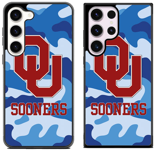 Oklahoma Sooners Blue Camo Samsung Galaxy S23 | S23+ | S23 Ultra Case