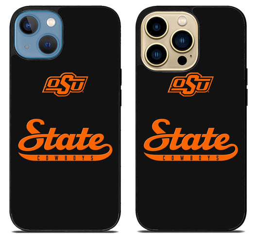 Oklahoma State Cowboys Black iPhone 14 | 14 Plus | 14 Pro | 14 Pro Max Case