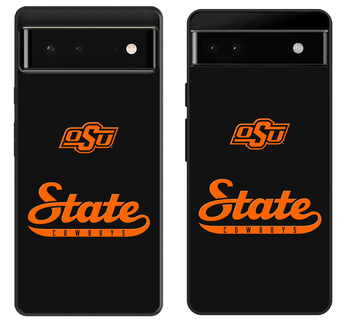 Oklahoma State Cowboys Black Google Pixel 6 | 6A | 6 Pro Case