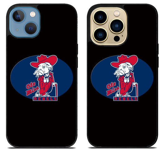 Ole Miss Rebels Black iPhone 14 | 14 Plus | 14 Pro | 14 Pro Max Case