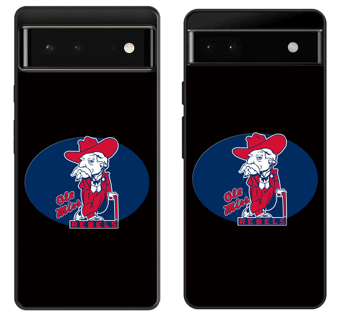 Ole Miss Rebels Black Google Pixel 6 | 6A | 6 Pro Case