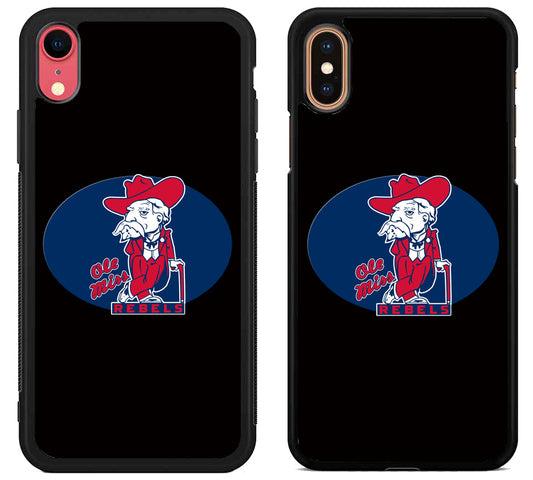 Ole Miss Rebels Black iPhone X | Xs | Xr | Xs Max Case