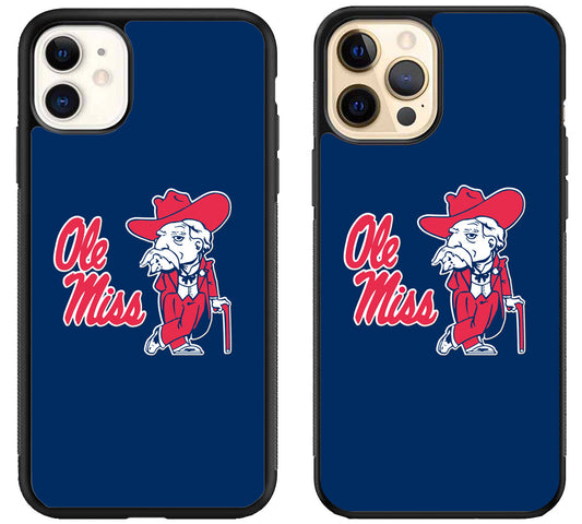 Ole Miss Rebels Logo iPhone 12 | 12 Mini | 12 Pro | 12 Pro Max Case