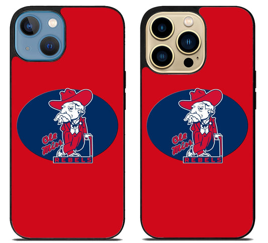 Ole Miss Rebels Red iPhone 14 | 14 Plus | 14 Pro | 14 Pro Max Case