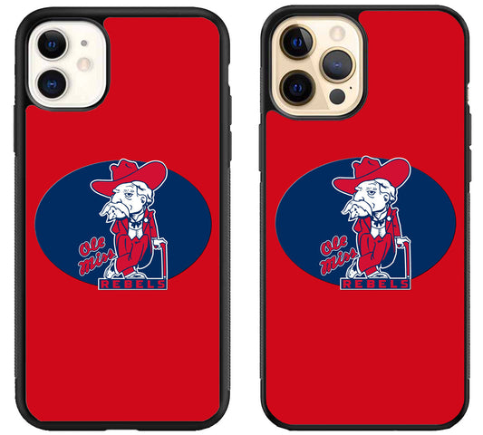 Ole Miss Rebels Red iPhone 12 | 12 Mini | 12 Pro | 12 Pro Max Case