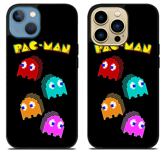 Pac Man Ghost Black iPhone 14 | 14 Plus | 14 Pro | 14 Pro Max Case