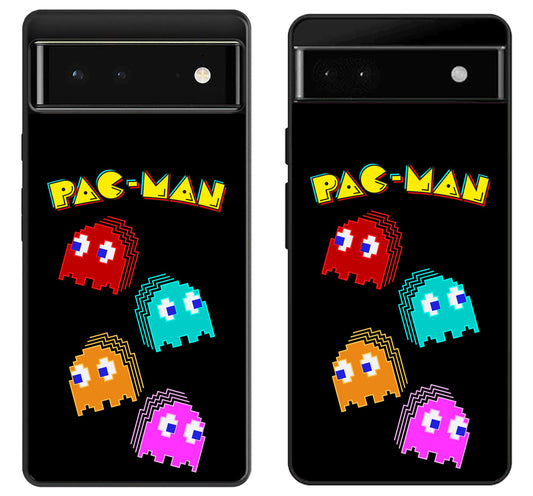 Pac Man Ghost Black Google Pixel 6 | 6A | 6 Pro Case
