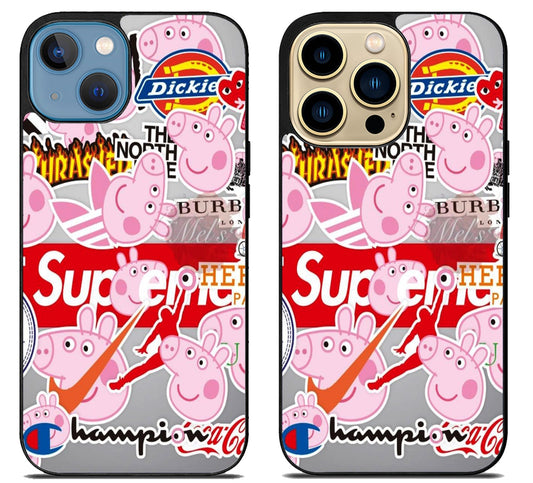 Peppa Pig Fashion iPhone 14 | 14 Plus | 14 Pro | 14 Pro Max Case