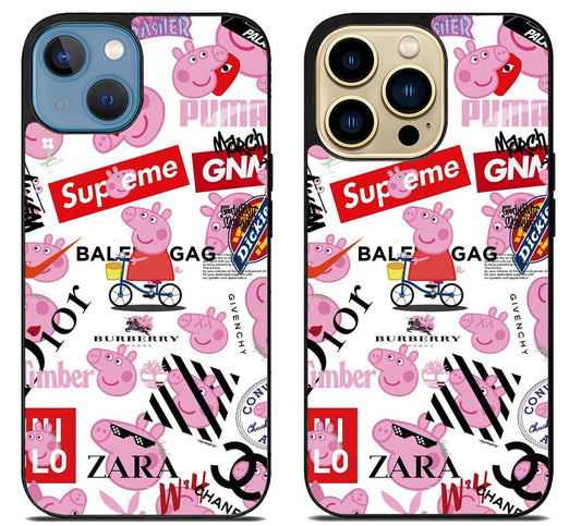 Peppa Pig Hypebeast iPhone 14 | 14 Plus | 14 Pro | 14 Pro Max Case