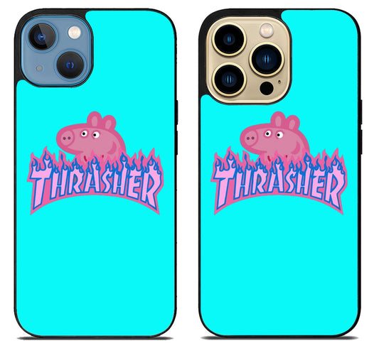 Peppa Pig Thrasher Logo iPhone 14 | 14 Plus | 14 Pro | 14 Pro Max Case