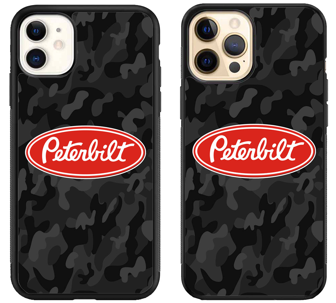 Peterbilt Black Camo iPhone 12 | 12 Mini | 12 Pro | 12 Pro Max Case