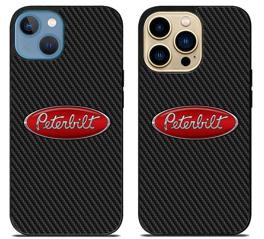 Peterbilt Logo Carbon iPhone 14 | 14 Plus | 14 Pro | 14 Pro Max Case
