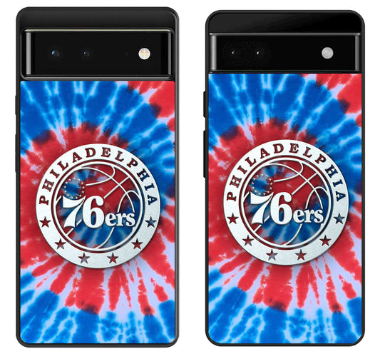 Philadelphia 76ers Logo Tye Die Google Pixel 6 | 6A | 6 Pro Case