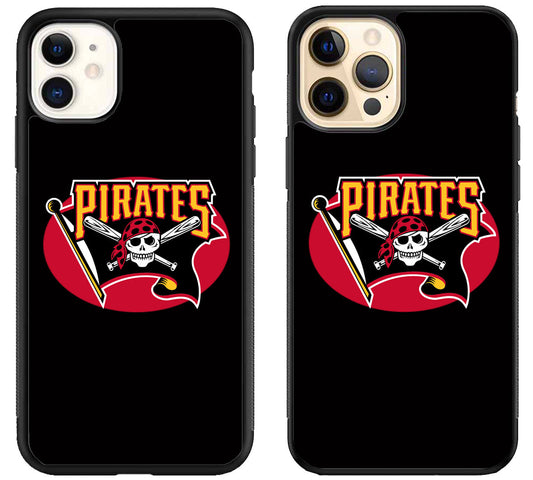 Pittsburgh Pirates Black iPhone 12 | 12 Mini | 12 Pro | 12 Pro Max Case