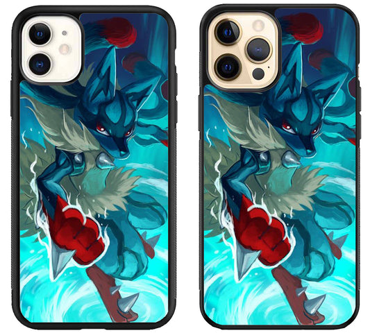 Pokemon Lucario Style iPhone 12 | 12 Mini | 12 Pro | 12 Pro Max Case