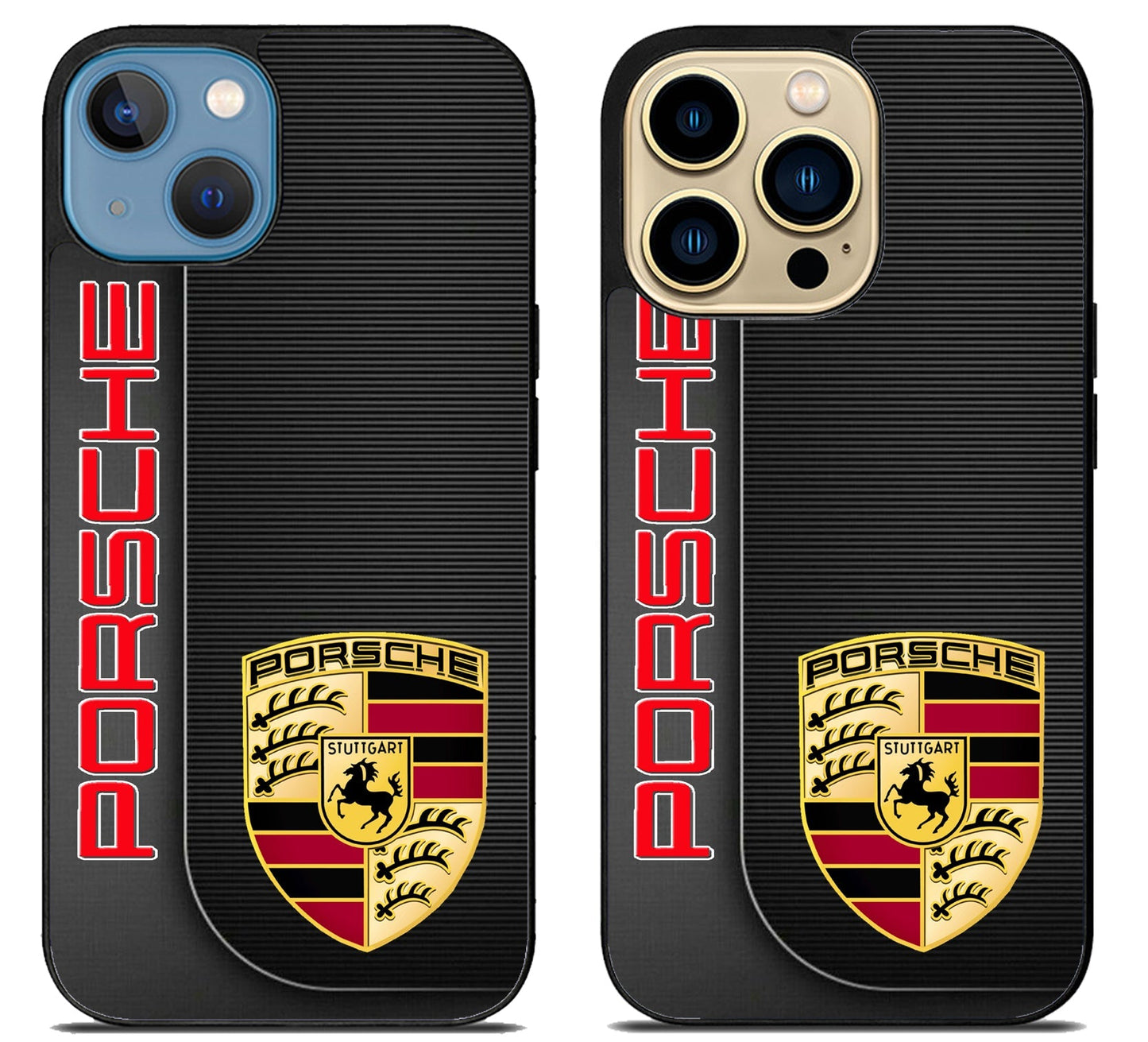 Porsche Black Logo iPhone 14 | 14 Plus | 14 Pro | 14 Pro Max Case