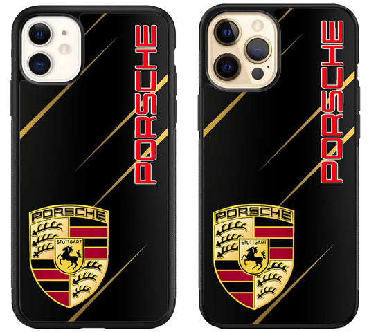 Porsche Black iPhone 12 | 12 Mini | 12 Pro | 12 Pro Max Case