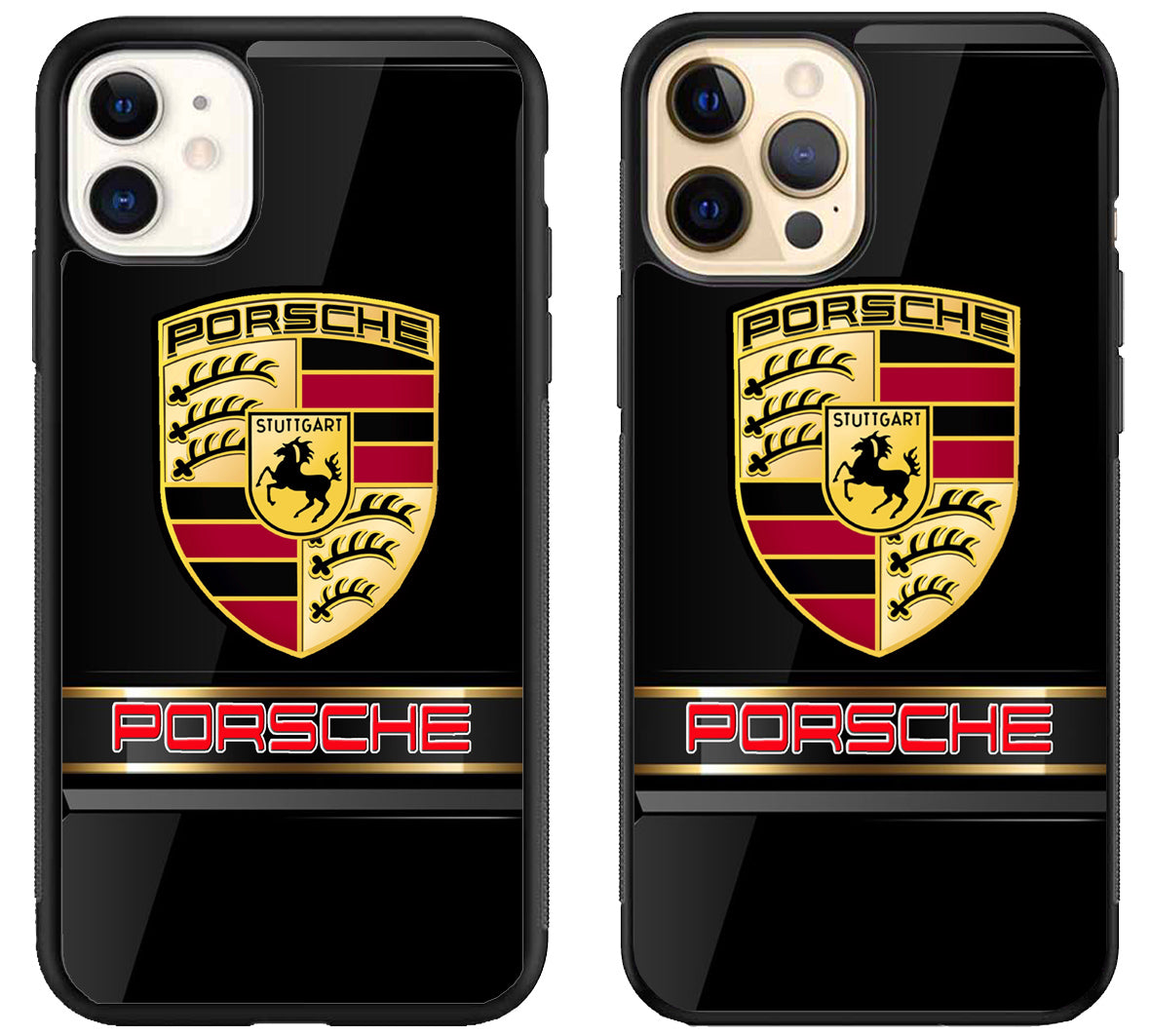Porsche Black Metallic iPhone 12 | 12 Mini | 12 Pro | 12 Pro Max Case