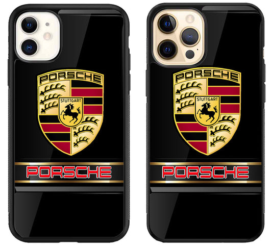 Porsche Black Metallic iPhone 12 | 12 Mini | 12 Pro | 12 Pro Max Case