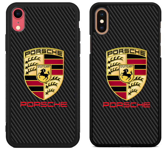 Porsche Carbon Logo iPhone X | Xs | Xr | Xs Max Case