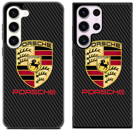 Porsche Carbon Logo Samsung Galaxy S23 | S23+ | S23 Ultra Case