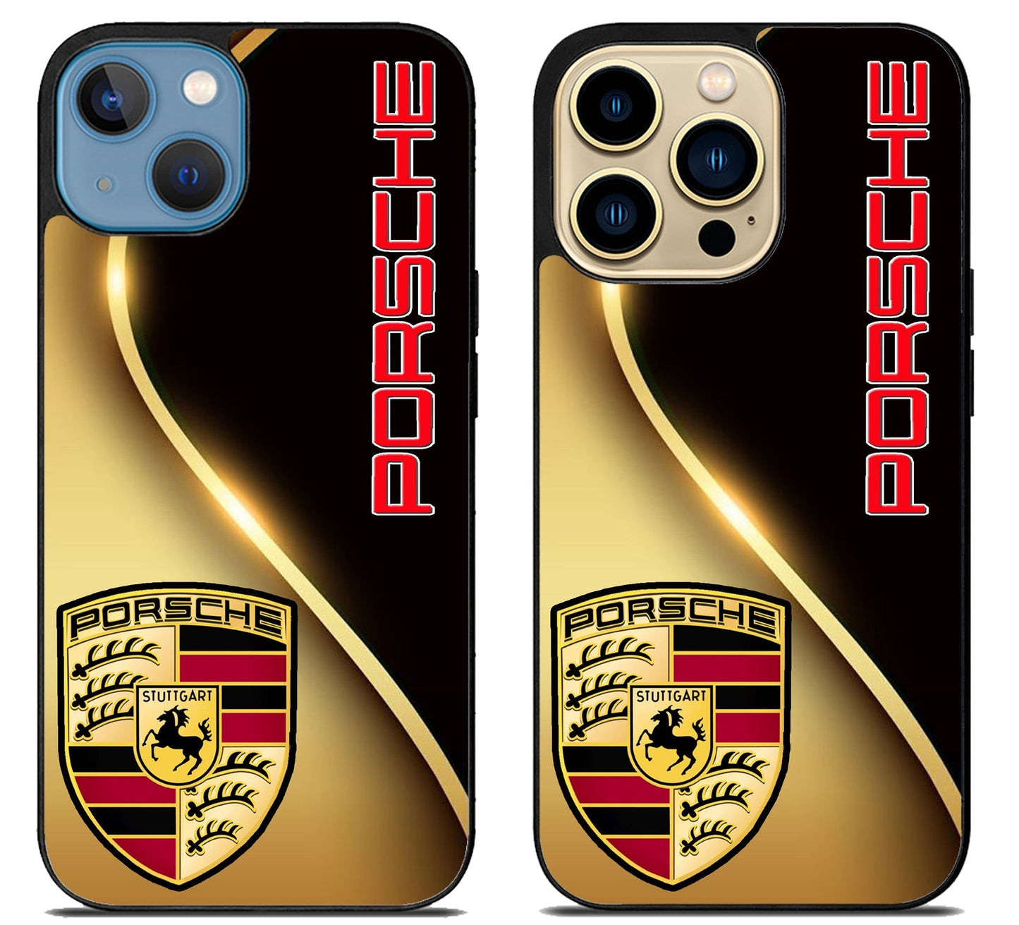 Porsche Gold Metallic iPhone 14 | 14 Plus | 14 Pro | 14 Pro Max Case