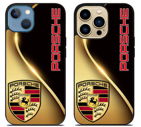 Porsche Gold Metallic iPhone 14 | 14 Plus | 14 Pro | 14 Pro Max Case