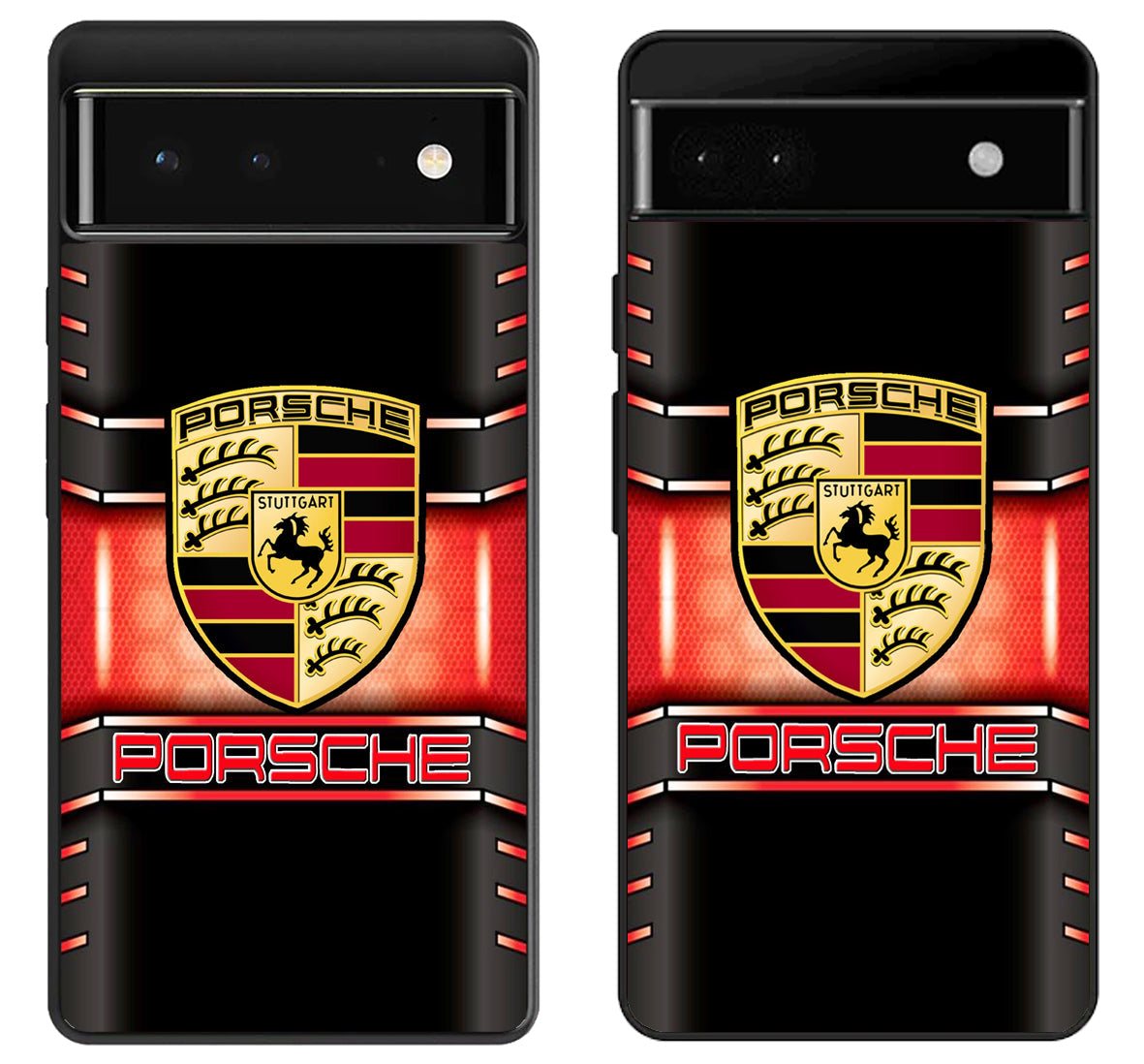 Porsche Logo Metallic Google Pixel 6 | 6A | 6 Pro Case