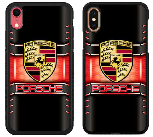 Porsche Logo Metallic iPhone X | Xs | Xr | Xs Max Case