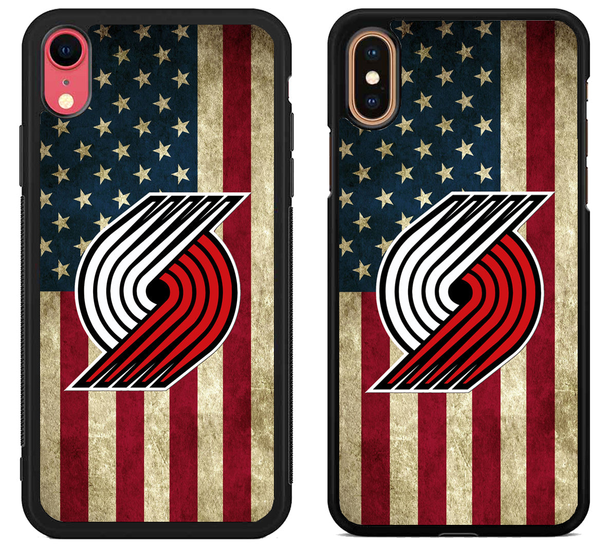 Portland Trail Blazers Logo Flag iPhone X | Xs | Xr | Xs Max Case