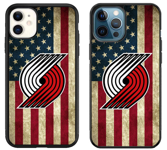 Portland Trail Blazers Logo Flag iPhone 11 | 11 Pro | 11 Pro Max Case