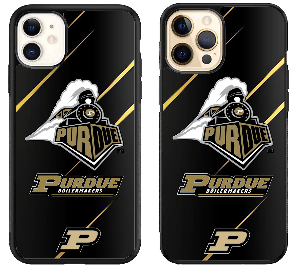 Purdue Boilermakers Black iPhone 12 | 12 Mini | 12 Pro | 12 Pro Max Case
