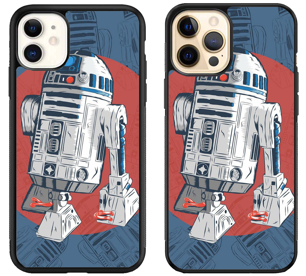 R2D2 Star Wars Background iPhone 12 | 12 Mini | 12 Pro | 12 Pro Max Case