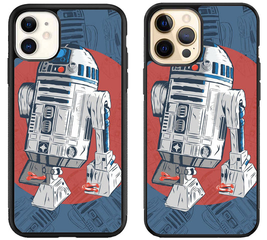 R2D2 Star Wars Background iPhone 12 | 12 Mini | 12 Pro | 12 Pro Max Case