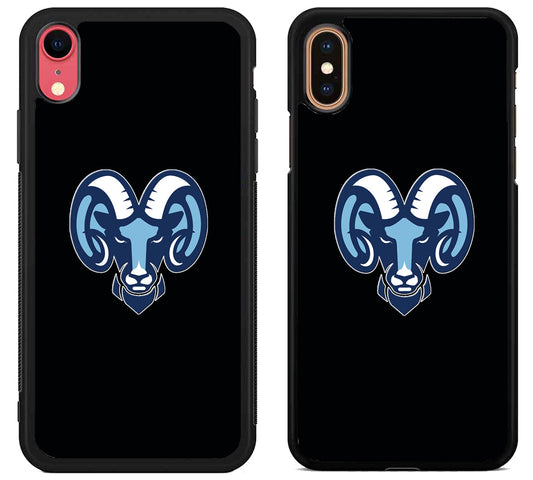 Rhode Island Rams Black iPhone X | Xs | Xr | Xs Max Case