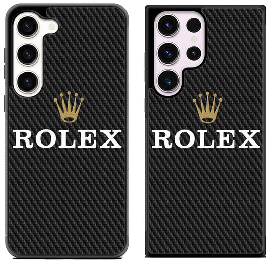 Rolex Black Carbon Samsung Galaxy S23 | S23+ | S23 Ultra Case