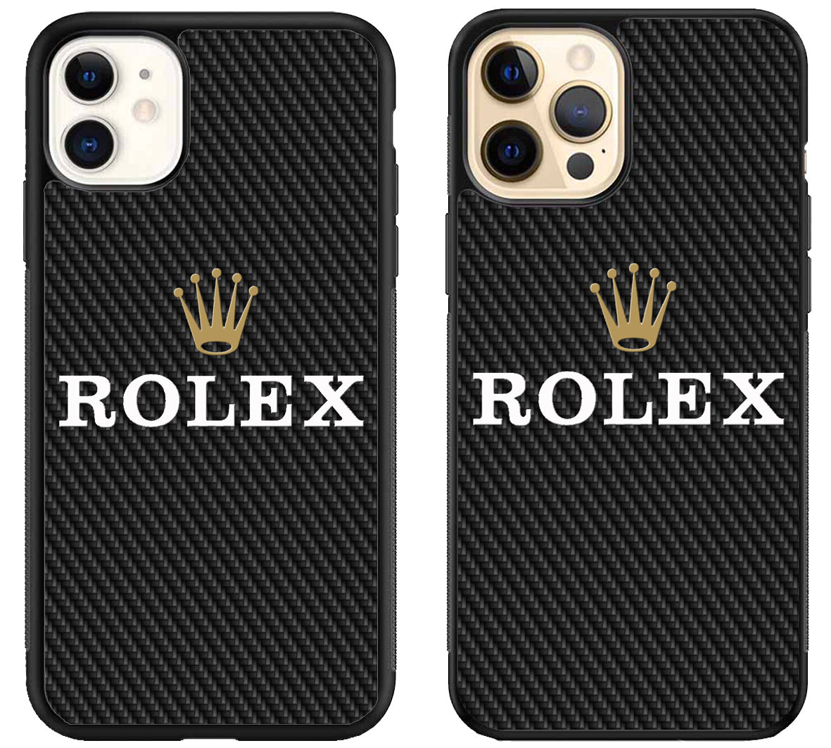 Rolex Black Carbon iPhone 12 | 12 Mini | 12 Pro | 12 Pro Max Case