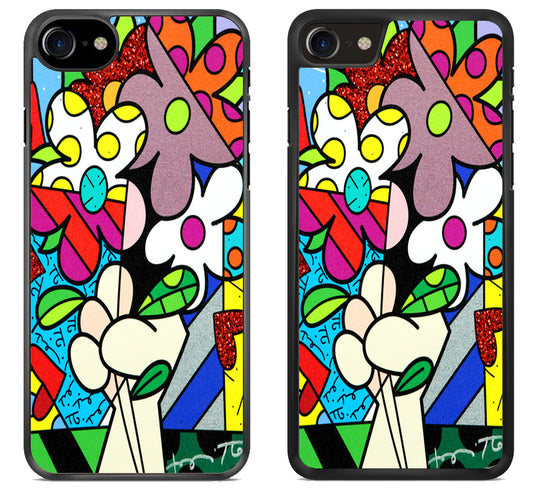 Romero Britto Background iPhone SE 2020 | iPhone SE 2022 Case